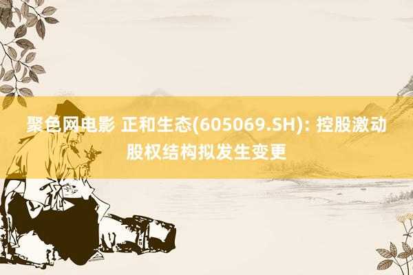 聚色网电影 正和生态(605069.SH): 控股激动股权结构拟发生变更